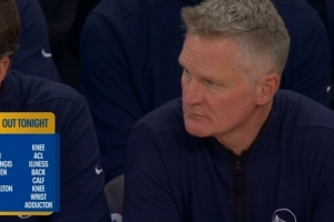 不忍直视！勇士本场对阵尼克斯 大小库里&巴特勒&追梦等8人缺席