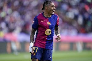 本赛季西甲8人上演帽子戏法，其中包括拉菲尼亚4人来自巴萨