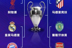 欧冠奖金：拜仁9661万镑第1 红军9413万超枪手第2 皇马第5巴萨第6