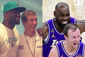 老詹够老就啥事儿都有！昨日绝杀的肯纳德 曾在詹姆斯的AAU效力