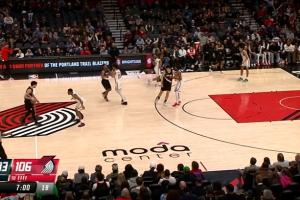 尴尬了!杨瀚森刚上场2分钟 开拓者被篮网打了个10-0