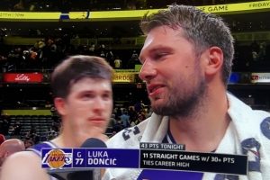 东契奇：才输了一场大家就在说我们的坏话 能反弹赢球很棒