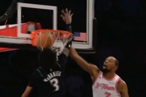 找回面子!杜兰特长臂抢断一条龙快攻隔扣麦丹 分差来到1分