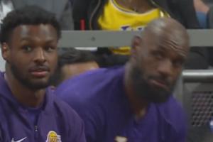 高兴坏了！老詹问雷迪克：换我还是换我儿啊？一起换？好好好！