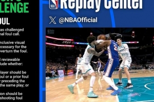 似乎没赚啥！恩比德被吹犯规 76人挑战成功改鲍尔犯规&恩比德技犯